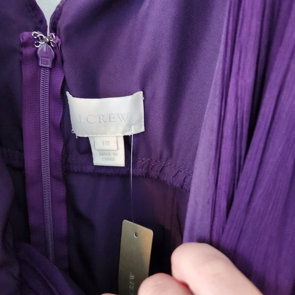 NWT - J. CREW Purple Dress - Picture 4 of 6